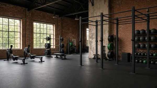 The box with rig, racks and rowers